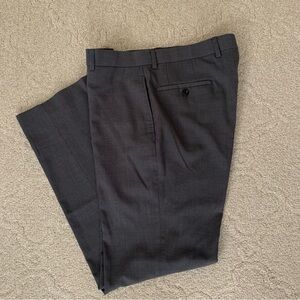 Lauren Ralph Lauren Men's Dress Pants 33x30 Gray, Straight Leg, Flat Front